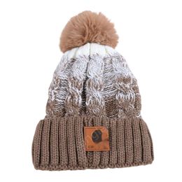 Carharttlys bonnet de bonnet de bonnet de bonnet d'origine hiver hiver enrichis épaissison tricot de laine de laine d'isolation cravate
