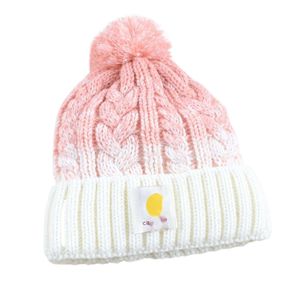 Carharttlys bonnet de bonnet de bonnet de bonnet d'origine gradient de qualité de couleur colorée boule de laine tricotée chapeau laine hiver chapeau chaud peluche et chapeau adulte épaissis