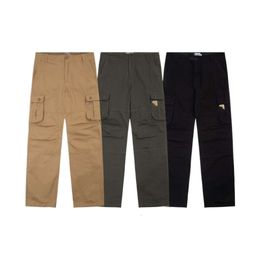 Pantalones de diseñador Carharttlys Pantalones de trabajo de estilo militar de línea principal de alta calidad Pantalones de trabajo con múltiples bolsillos para hombres y mujeres Pantalones sueltos informales de pierna recta