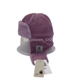 Carharttlys hoed ontwerper originele kwaliteit heren en dames dezelfde baby corduroy lamb wol lei feng hoed kinderoorbescherming warme hoed gereedschap tide merken hoed