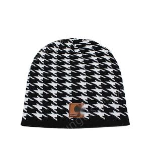 Carharttlys Hat Designer Qualité Original Qualité court non ourlet Plaid Leopard Étiquette de peau de laine Couple Hip Hop Cold Hat Hat Men de la mode et femme