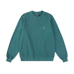 Carharttlys Sweat à capuche Designer Mode de luxe Homme Femme fabrique de vieux pulls délavés polyvalents en automne et en hiver Haut à col rond décontracté v2d