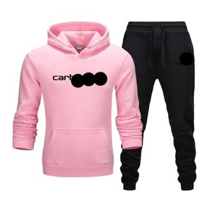 CarharttlysDesigner Sweat à capuche de marque de qualité supérieure Pull en deux pièces avec lettres Automne/Hiver Sweat à capuche en peluche Lettre imprimée Confortable Classique pour hommes et femmes