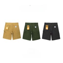 Carharttss Broek Designer Shorts Luxe Mode Man Werkkleding Shorts Heren Zomer Losse Casual Capri Strandbroek Sport Dun