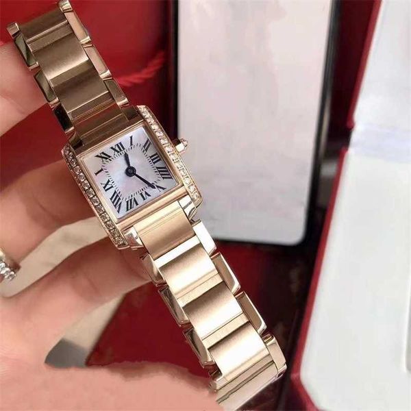 Carier 25mm BP-Factory 20 montres de créateurs marque célèbre femmes montre à quartz réservoir française numéro romain cadran horloge en acier inoxydable nacre coquille Wat