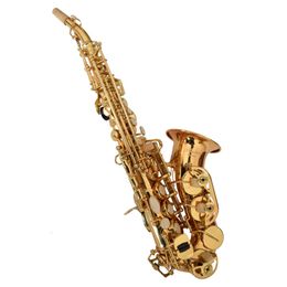 Carl Voss B-flat Kinderen Volwassen Dual-purpose Hoge toon Bb Sopraan Saxofoon Bend Professionele gebogen bel Sax Muziekinstrument Sax Saxofone