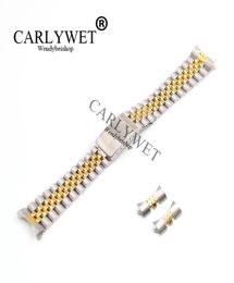 Carlywet 13 17 19 20 22 mm Bracelet de la vis de vis de la vis solide à l'extrémité courbe couverte Hollow Curved