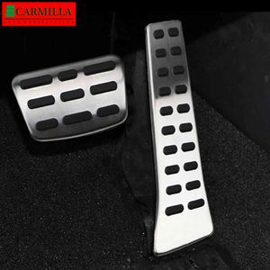 Pedales de coche Carmilla AT MT para Kia Sportage 4 QL KX5 2011 - 2021, cubierta protectora de Pedal de reposapiés de Gas de freno automático de acero inoxidable