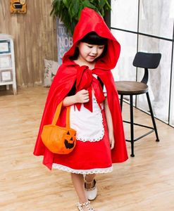 Carnaval kostuums voor kinderen schattige hoofdband kinderen cosplay mooie halloween kleine rode riding capuchon kostuum jurk voor meisjes q0716