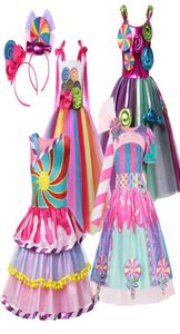 Carnaval Candy Robe For Girls Pourim Festival Costume fantaisie Costume Enfants d'été Robes de tutu robesh robe de bal de fête 2625734