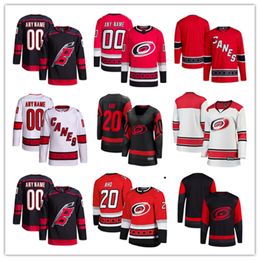 Carolina Custom Hurricanes Hockeyshirts 20 Sebastian Aho 31 Frederik Andersen 8 Brent Burns 5 Jalen Chatfield 71 Jesper Fast 59 Jake Guentzel 24 Seth Jarvis