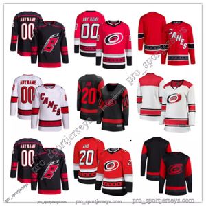 Carolina Custom Hurricanes Hockey Jerseys 20 Sebastian Aho 31 Frederik Andersen 8 Brent Burns 5 Jalen Chatfield 71 Jesper Fast 59 Jake Guentzel 24 Seth Jarvis