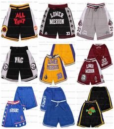 Carolina Team North Basketball Tar Shorts Hakken Sportkleding Mamba Lower Merion Broek Heren Stitched8515504