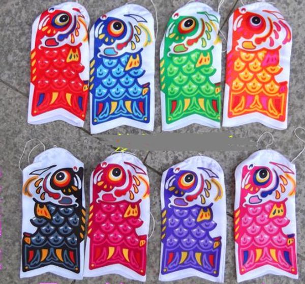 Carpa Fish Windsock Bandera apanese Koinbori Koi Nobori Carpa Wind Sock Fish Kite Banner Decoración de la pared 15 cm 20 cm 25 cm Decoraciones del partido