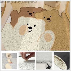 Tapijt 1 Cartoon Style Door Mat Anti slip tapijt gebruikt voor slaapkamer badkamer vloer keuken stofrol PVC materiaal Q240426