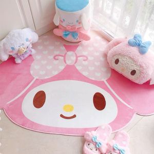 Tapijt 100x150 CM Cartoon Saniro My Melody Tapijt Kawaii Thuis Zachte Bont Tapijten Kinderen Meisjes Slaapkamer Woonkamer vloermat Deurmat Decor 230616