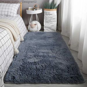 Tapijt 14 kleuren pluche tapijt zacht lang haar imitatie wolmat slaapkamer beddening bank woonkamer wit Q240426