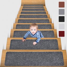 Tapis 20x76 cm tapis de marche d'escalier doux motif varié auto-adhésif antidérapant tapis protecteur d'absorption d'eau 230131