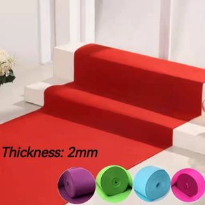 Tapijt 2 mm aanpasbaar verdikt rood voor bruiloft el corridor feest evenement decoratie multicolor 230209