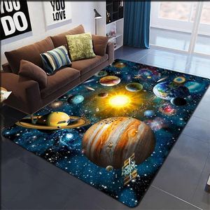Tapis 3D planète magnifique ciel étoilé univers série salon chambre Nacelle chaise tapis de sol antidérapant 231113