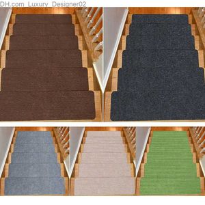 Tapis 5 morceaux de marches d'escalier tapis de tapis porte auto-adhésive porte non glissante couvercle de la maison Q240426