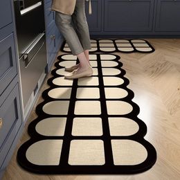 Tapis de sol de cuisine antisalissure et résistant à l'huile, en PVC, imperméable, résistant aux rayures, facile à nettoyer, pour balcon, 231012