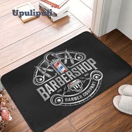 Tapis Barber Shop Signe Barbershop Paillasson Tapis Doux Antidérapant Tapis de Bienvenue pour La Maison Cuisine Lavable Baignoire Douche Décoratif 230131