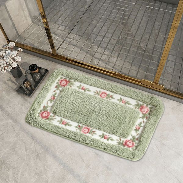 Tapis de salle de bain tapis de style country sols portes d'entrée non glissantes