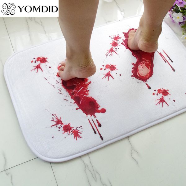 Tapis empreinte de sang paillasson tapis de bain tapis eau antidérapant Absorption tapis et haute qualité salle de bain bain cuisine tapis 230906