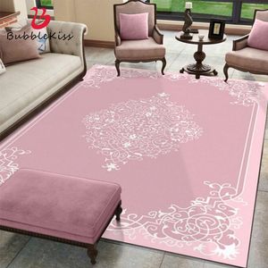 Tapis Bubble Kiss rose, pour salon, motif de fleurs brodées, chambre à coucher, joli décor de princesse, paillasson de chevet, 221104