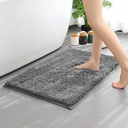 Tapis Chenille tapis de salle de bain absorbant tapis antidérapant épaissi mémoire éponge absorbante tapis de salle de bain en peluche sol doux tapis de maison 230329