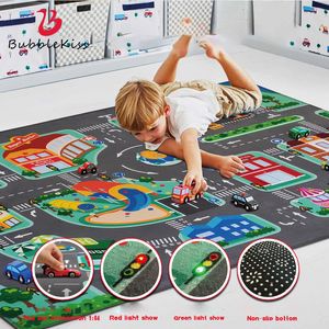 Tapijtkinderen spelen Mat Led Lighter Rode Tapijten voor Kid Tapijten Klim Puzzle Present Mode Floor Car Birthday Gift 230320