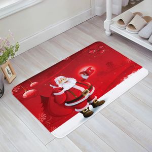 Tapijt Kerst Kerstman Decor Bal Vloermat Ingangsdeur Mat Woonkamer Keuken Tapijt Antislip Tapijt Badkamer Deurmat Home Decor 231031