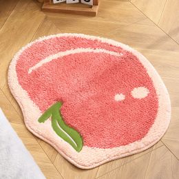 Tapijt Leuke Verschillende Fruit Vorm Badkamer Mat 9 Kleuren Anti Slip Vloer Voor Nachtkastje Deuropening Wc Zachte Comfortabele Badkleed 230710