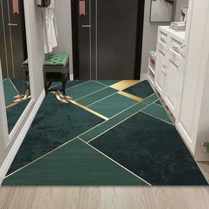 Tapis vert foncé tapis modernes pour salon tapis grande chambre décor tapis épais maison salon tapis antidérapant tapis de porte d'entrée R230607