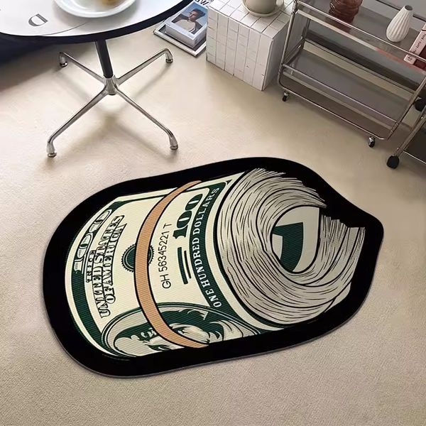 Tapis de concepteur de tapis décor de chambre à billet de porte américaine