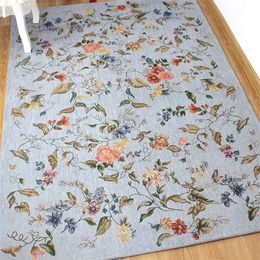 Tapis Tapis Européens Pour Salon Fleur Style Pastoral Chambre Chevet Bureau Tapis Chaise Tapis De Sol Antidérapant Étude Tapis 230721