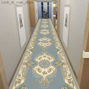 Tapis Style européen allée passerelle tapis couloir décor tapis de luxe couloir long coureur passage porte tapis de sol antidérapant Q240123