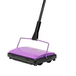 Carpet Floor Sweeper Cleaner for Home Office Carpets Rugs Undercoat Carpets Dust Scraps Paper Cleaning with Brush 210226
