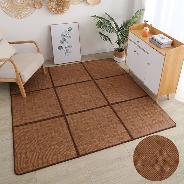 Tapis Tapis Pliant Matelas Épais Japonais Tatami Rotin Matelas De Couchage Été Étudiant Enfant Maternelle Sieste Étage Chambre 230720