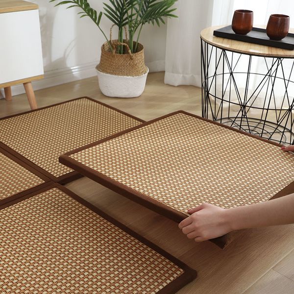 Tapis pliant rotin tapis de sol épais salon dormir japonais Tatami Pad été bébé jouer antidérapant 230729