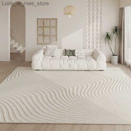 Tapis Style crème française lavable tapis de maison léger luxe grande surface vestiaire tapis décoratifs épaissi anti-sale tapis antidérapant Q240123