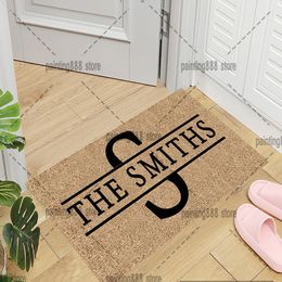 Tapijt voordeur mat aangepaste deurmat woondecoratie ingang gepersonaliseerd met naam tapijt housewarming cadeau 230904