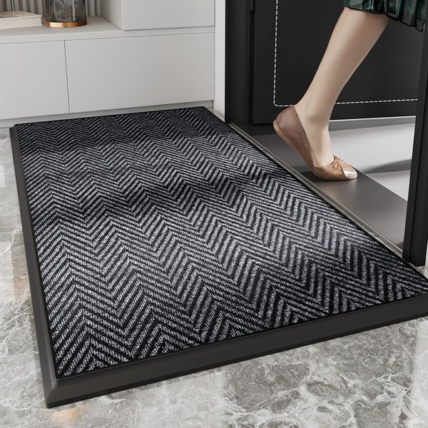 Tapis de porte d'entrée, tapis de bienvenue, intérieur et extérieur, grattoir à chaussures, idéal à l'intérieur et à l'extérieur de la maison, zone à fort trafic 230923