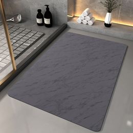 Tapis Géométrique super absorbant salle de bain antidérapant tapis de sol de salle de bain diamètre Séchage rapide tapis côté salle de bain Tapis de cuisine d'entrée 230329