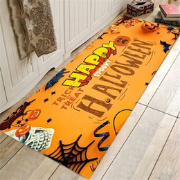 Tapis Halloween maison porche entrée longue tapis antidérapant salon sol chambre décoration 230825