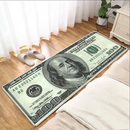 Tapijt gangingang deurmat dollar geldpatroon woonkamer vloer vloerkleden home decor keuken absorberende anti slip badkamer mat 230131