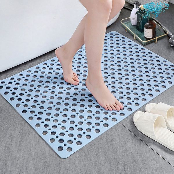 Alfombra Homaxy antideslizante baño alfombra de baño suave PVC antideslizante ducha alfombra impermeable con ventosa decoración del hogar 230520