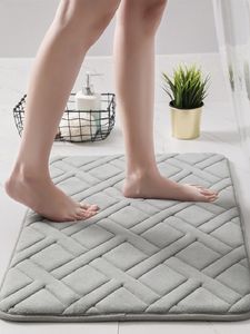 Alfombra Inyahome Soft Step Premium Espuma viscoelástica Alfombra de baño Súper absorbente Antideslizante Lavable a máquina Alfombra de baño de secado rápido 230525