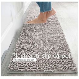 Tapijt Keset Kamar Mandi Serat Mikro Chenille Karpet Anti Selip Serap Air Untuk Lantai Ruang Tamu 60x180cm 230425